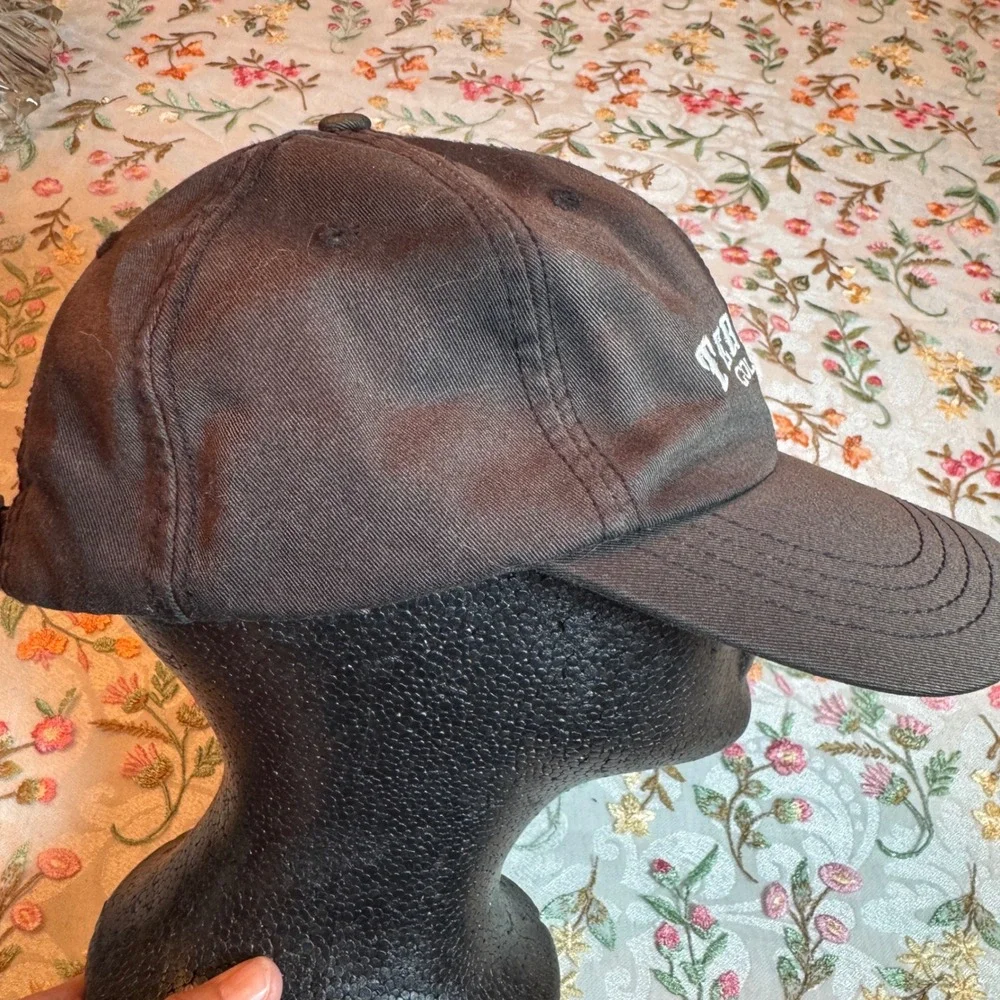 Territory Golf Club MN American Dry Goods Faded Black Cotton Strapback Hat Cap